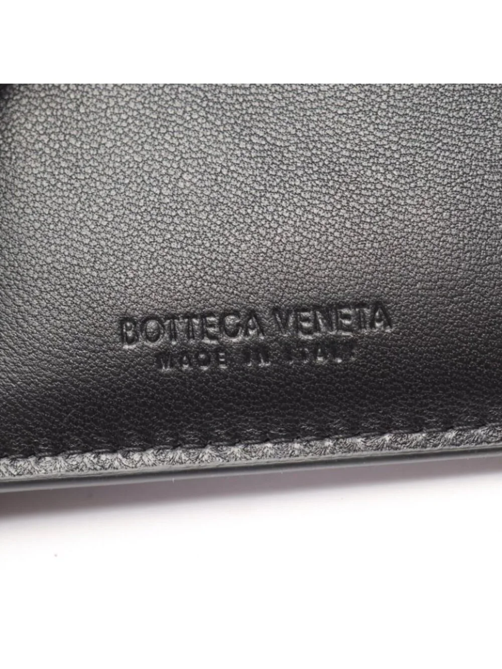 Bottega Veneta Coin Case Cassette with Key Ring Leather